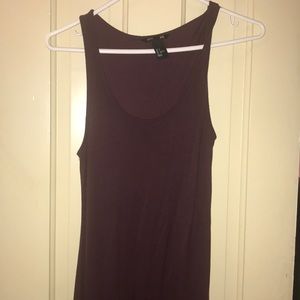 H&M basic burgundy maxi dress